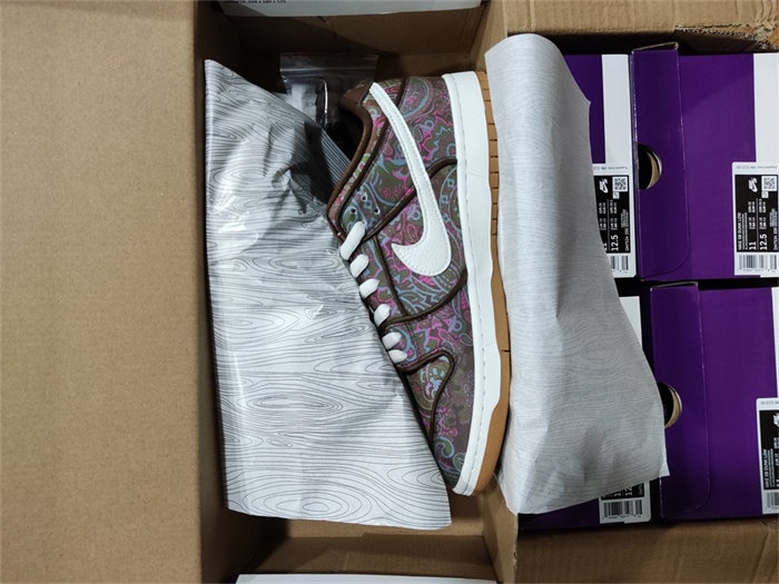NK SB Dunk Low Pro Paisley Brown DH7534-200