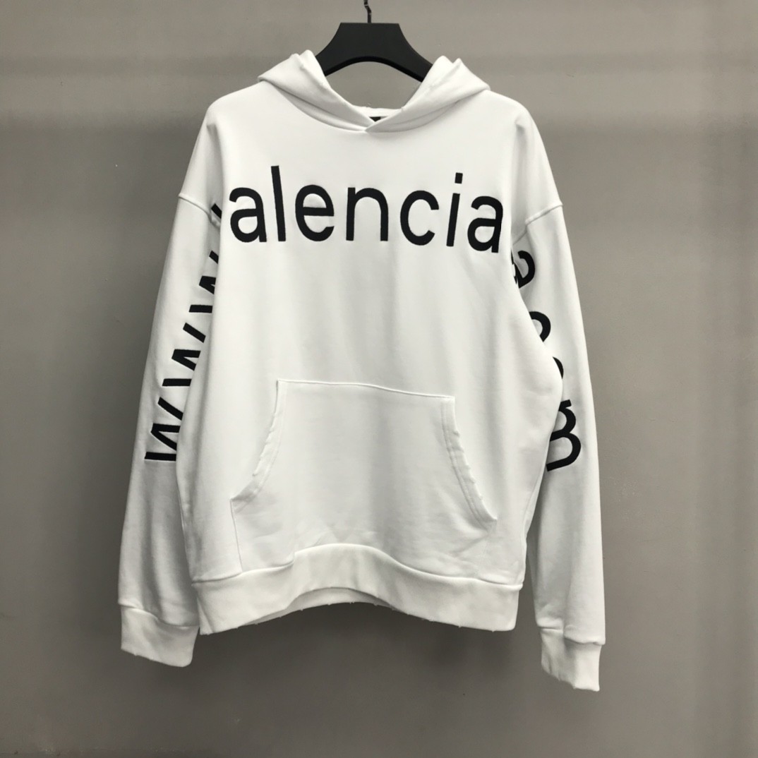 BLCG lettered hooded sweatshirt