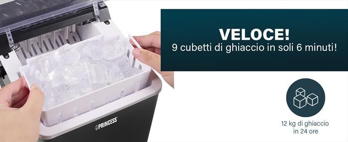 PRINCESS - 283098 - FABBRICATORE DI GHIACCIO-Nero / Plastica