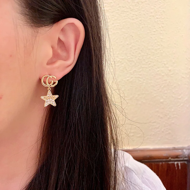 Star Stone-set Earrings ED-931279