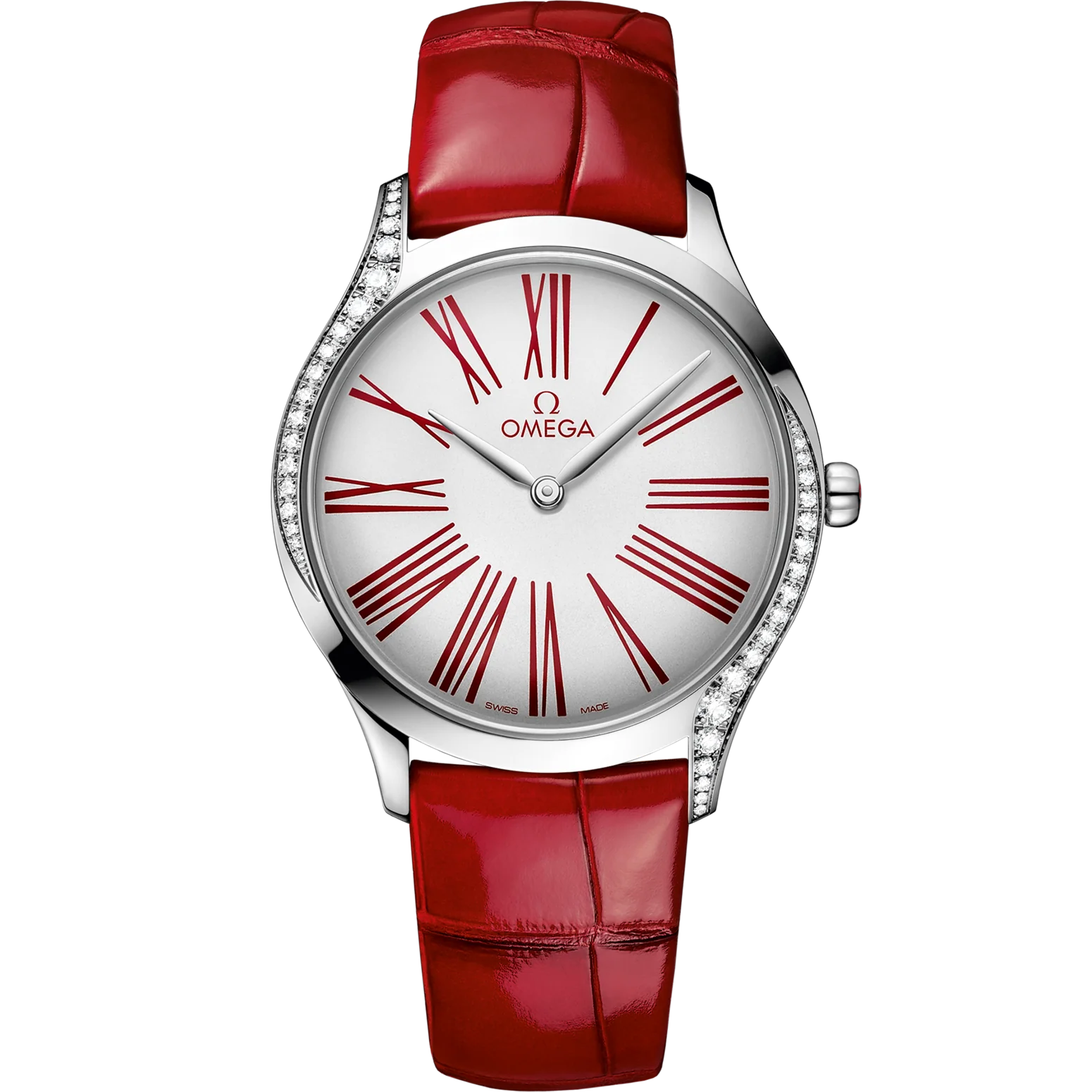 Omega De Ville Trésor 36mm White Dial with Diamonds Stainless Steel Strap 428.18.36.60.04.002