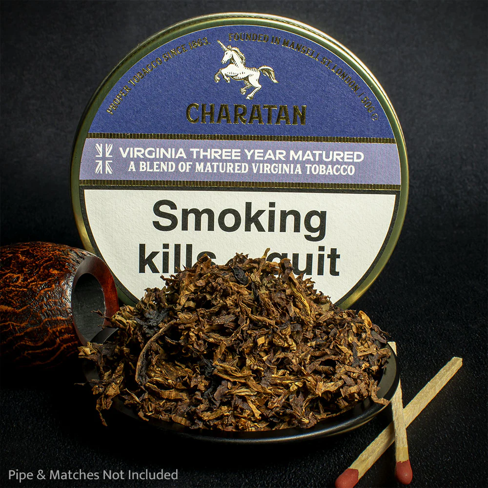 Charatan Virginia Three Year Matured Pipe Tobacco - 50g Tin