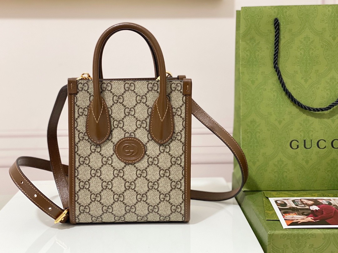 GUC Retro mini tote 671623 size:16*20*7cm