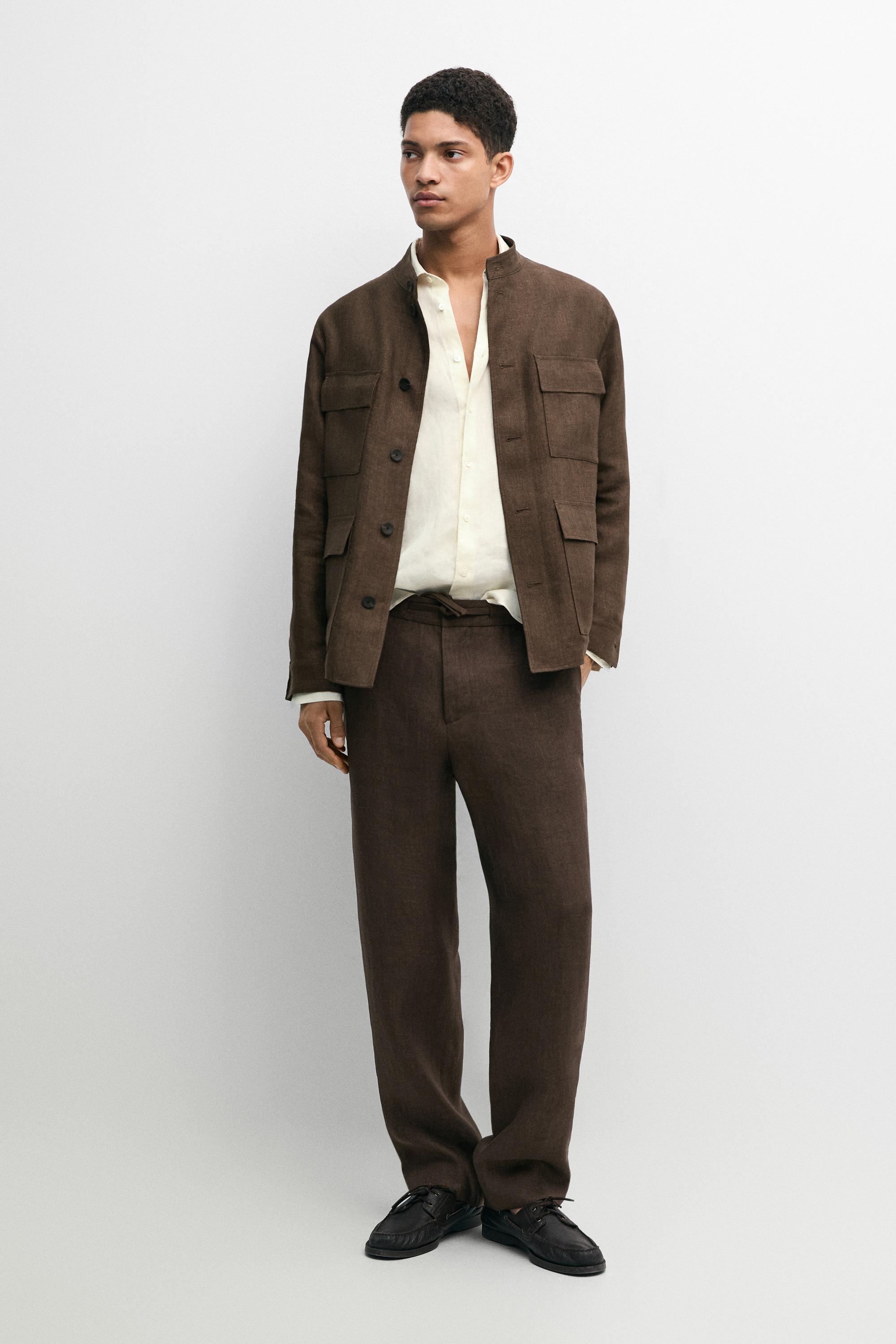 Sobrecamisa total look lino delavé