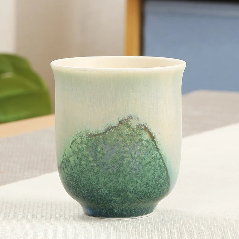 Creative Green Ceramic Teacup Kung Fu Tea Cups