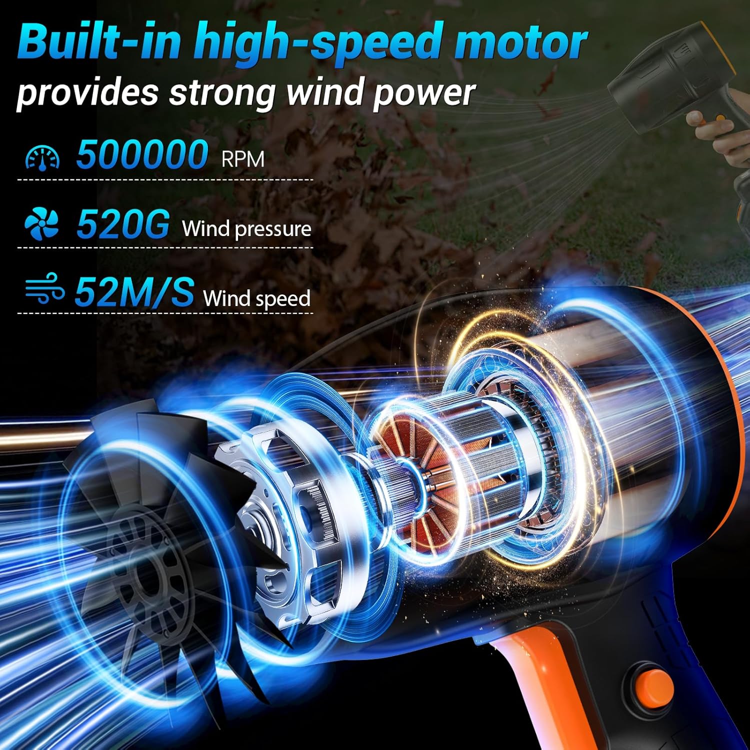 AURIO Cordless Leaf high pressure Blower CF-700