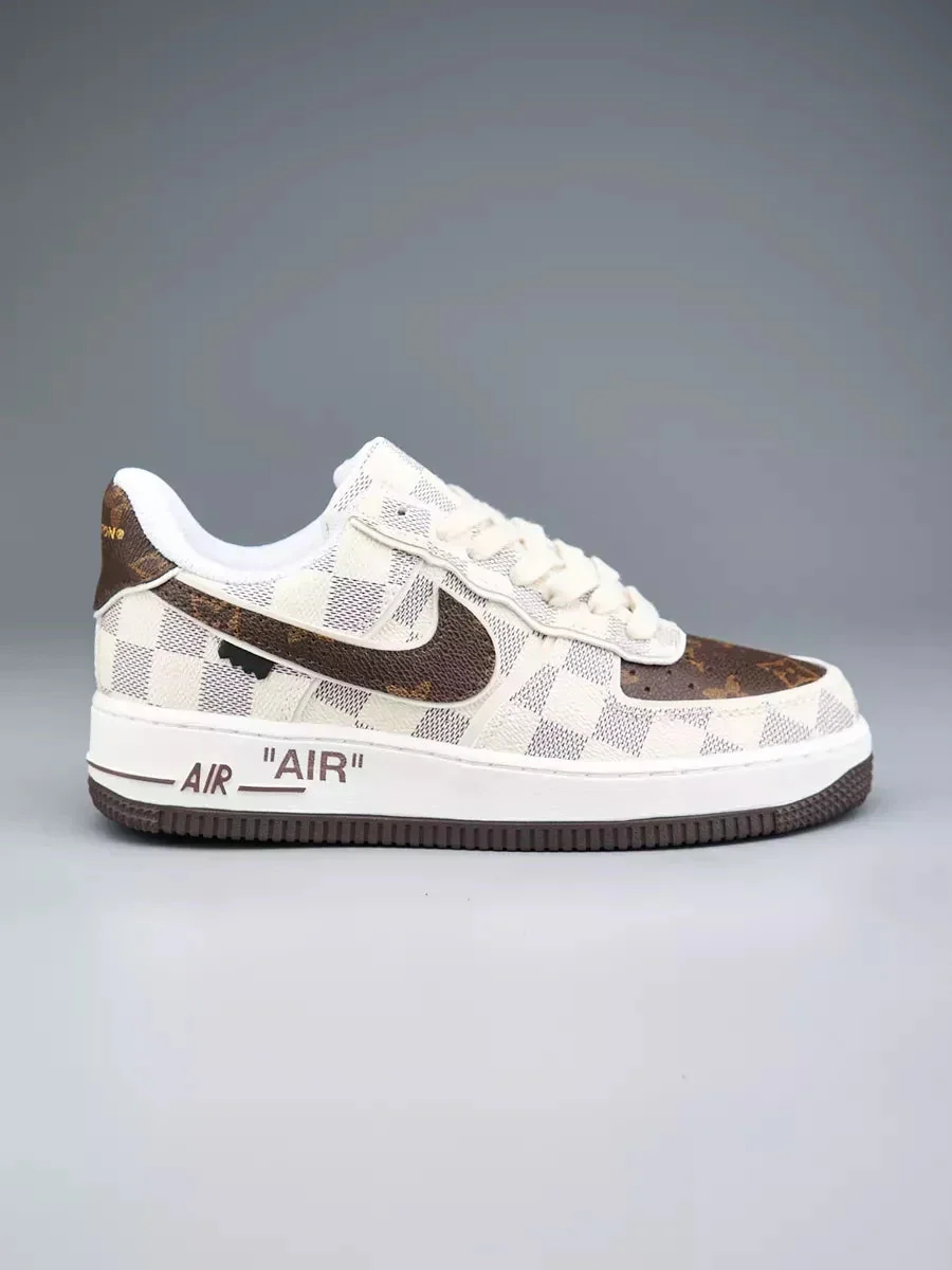 LV x Off-White x NK AF1 Damier Heat Check (Custom)