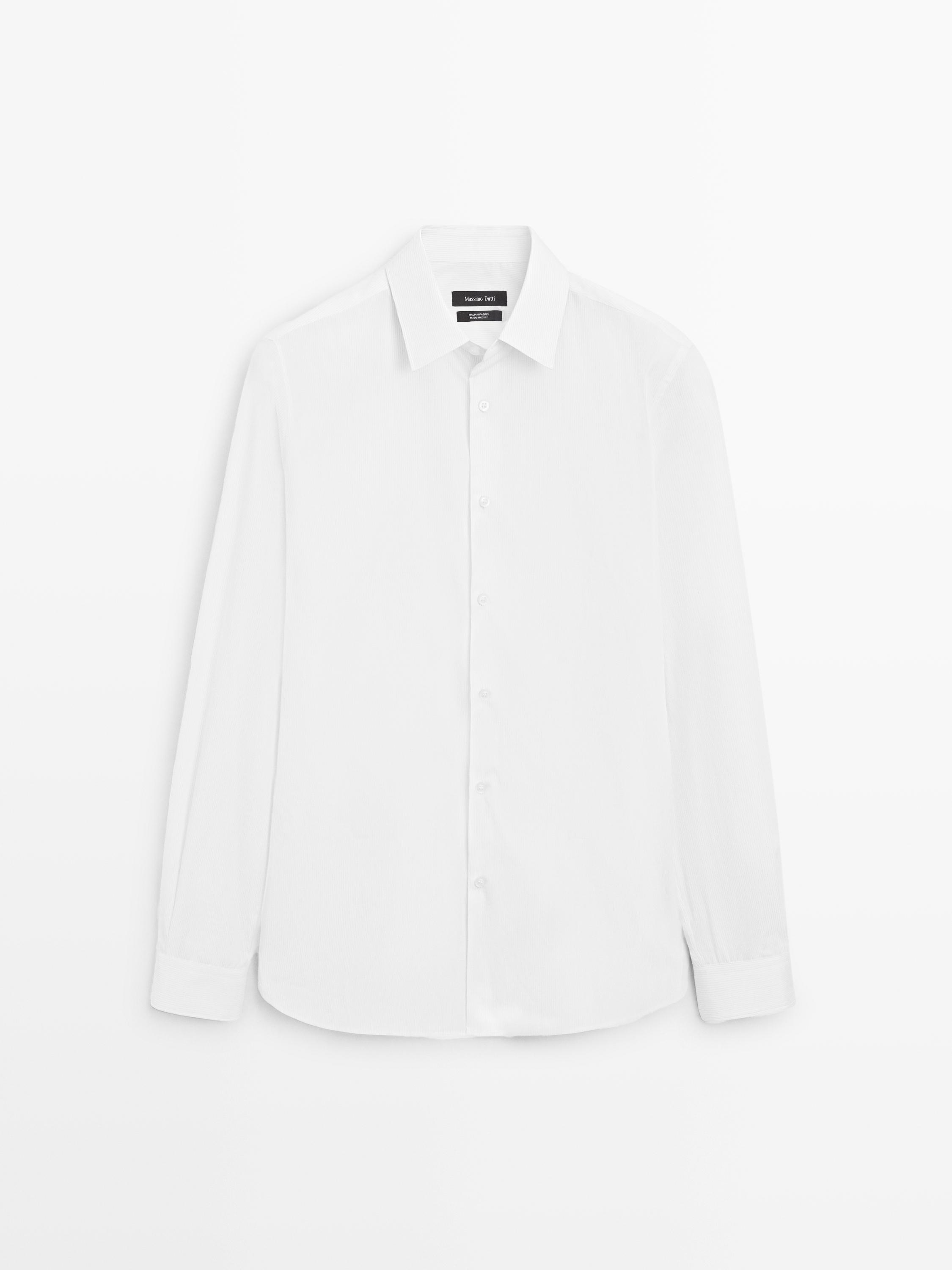 Camisa popelín slim fit 100% algodón