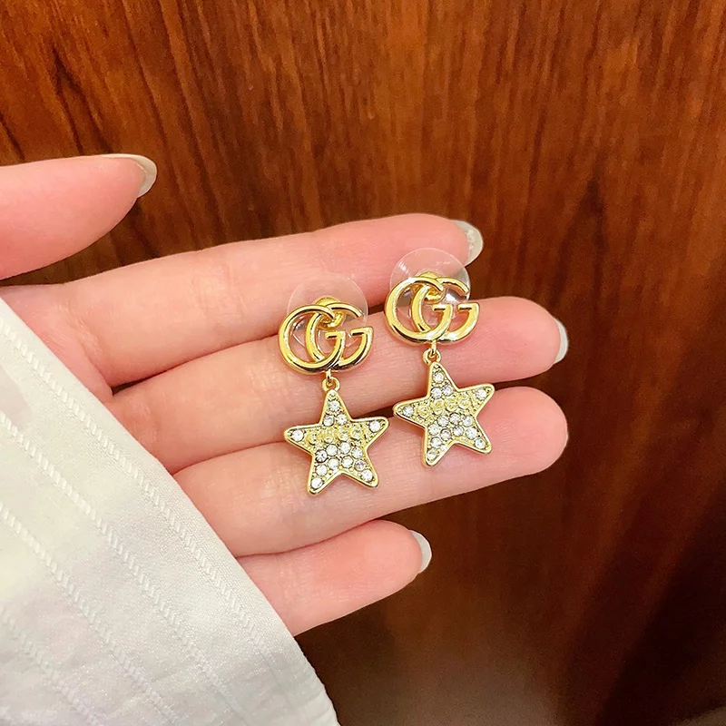 Star Stone-set Earrings ED-931279