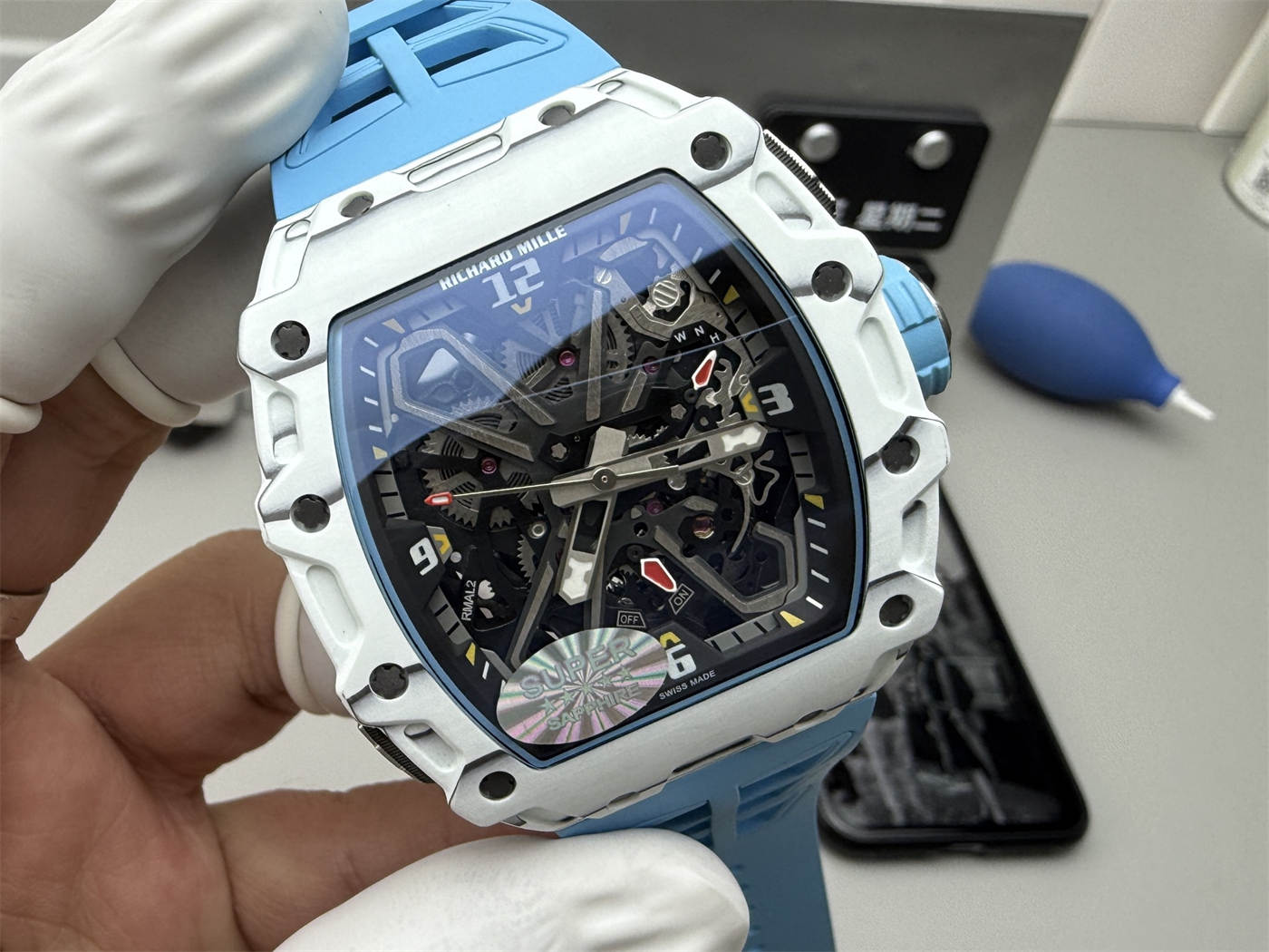 Richard Mille RM35-03 Replica – N1 Factory White Quartz TPT 43mm