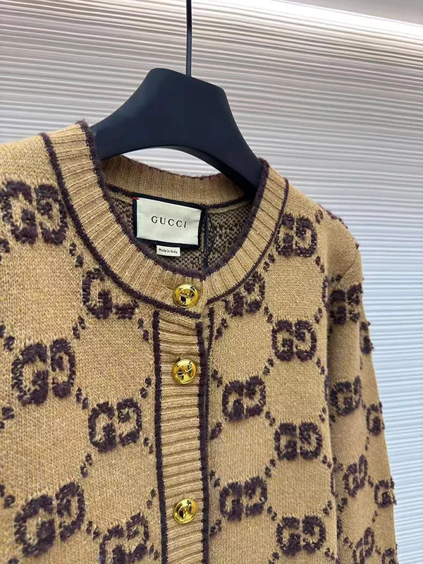Round neck thick wool cardigan MY-93208