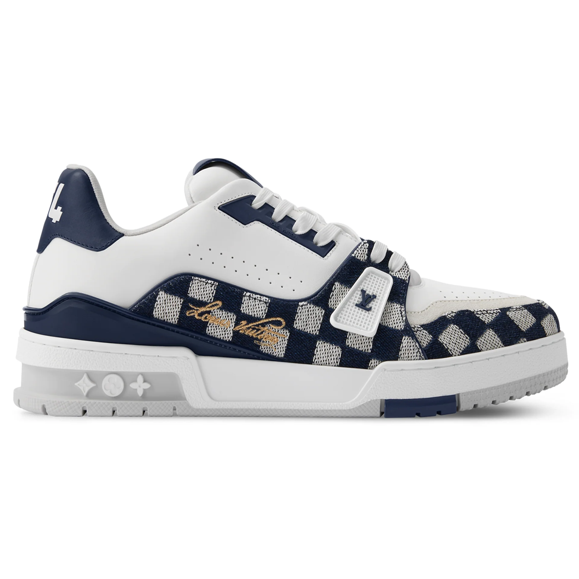 L.V Trainer Sneaker Damier Moka Blue