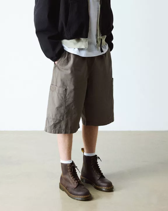 1460 Crazy Horse Leather Lace Up Boots