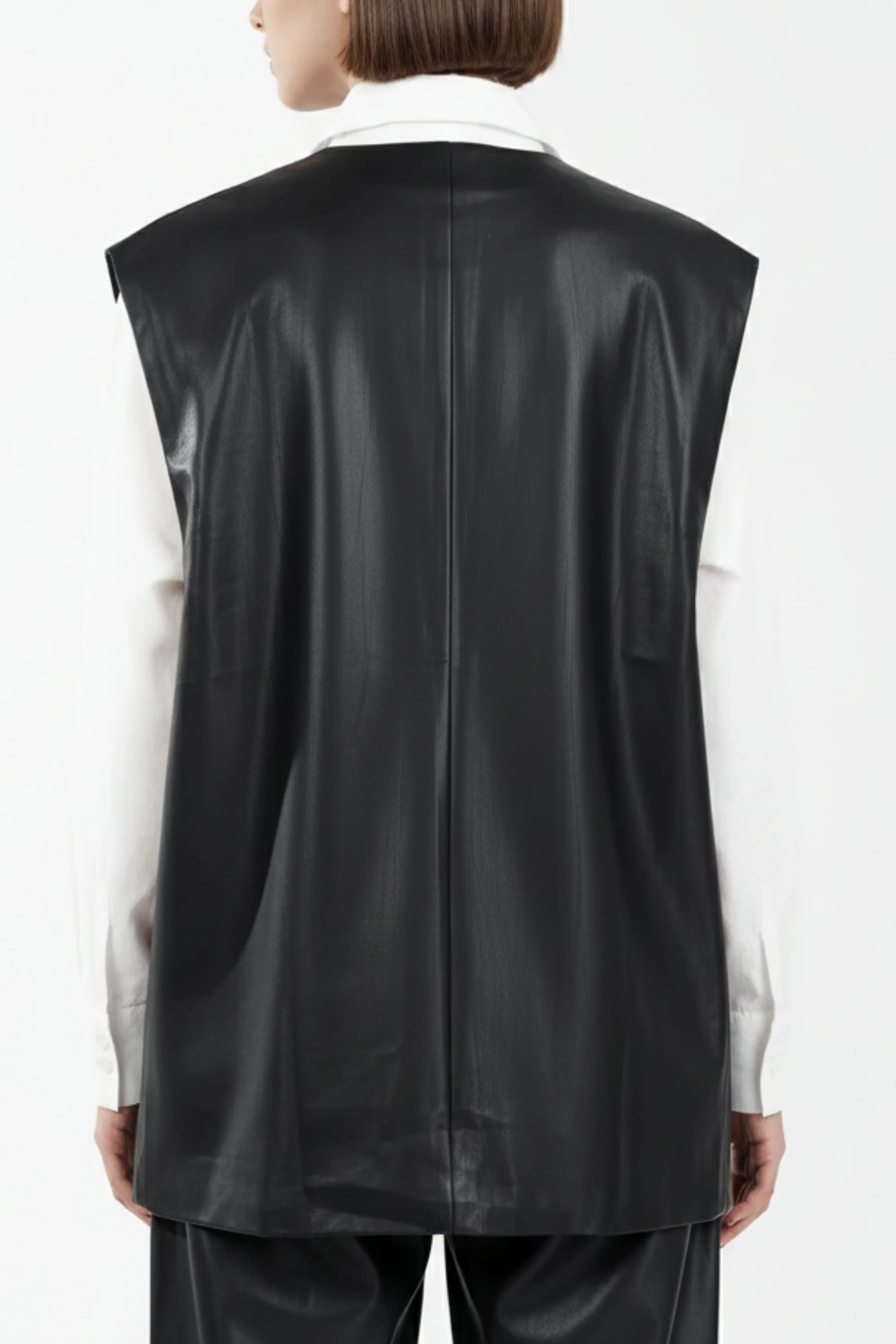 Blackout Blaze Leather Waist Coat