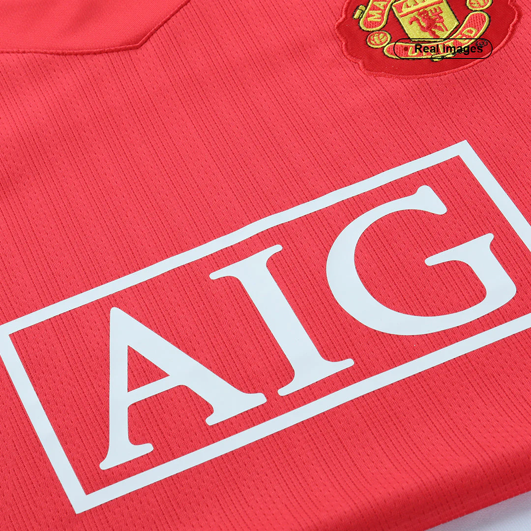 RONALDO #7 Manchester United 2007/08 Home Retro Soccer Jersey