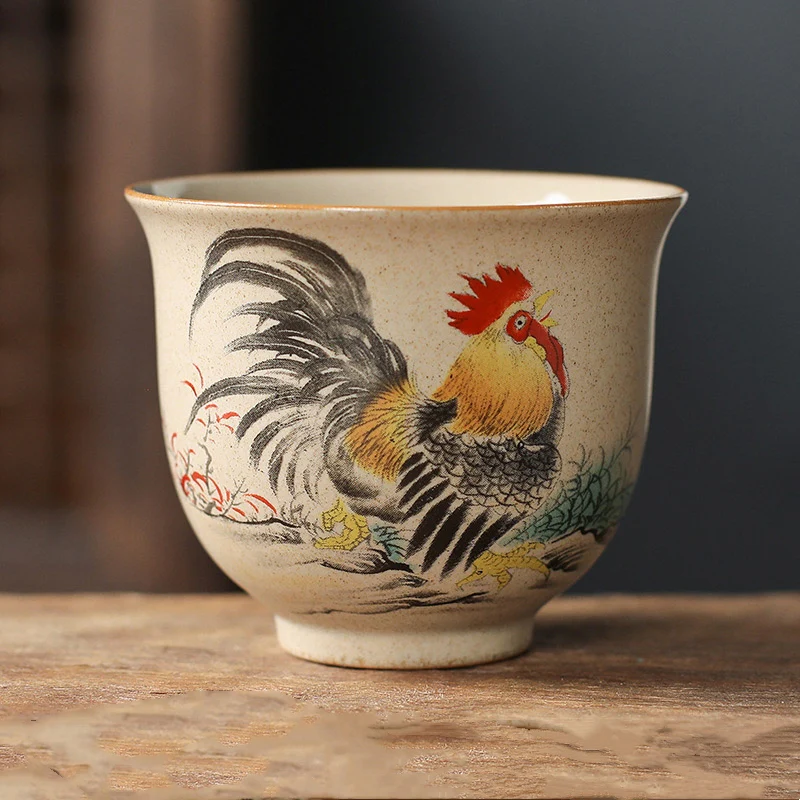 12 Chinese Zodiac Ceramic Teacup Kung Fu Tea Cup 130ml