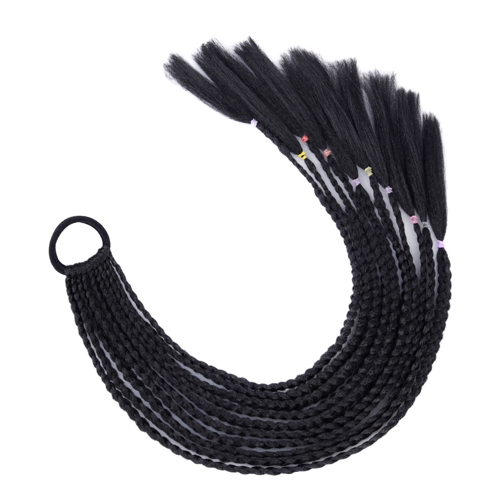 Horsetail colors hair ring small personality headwear