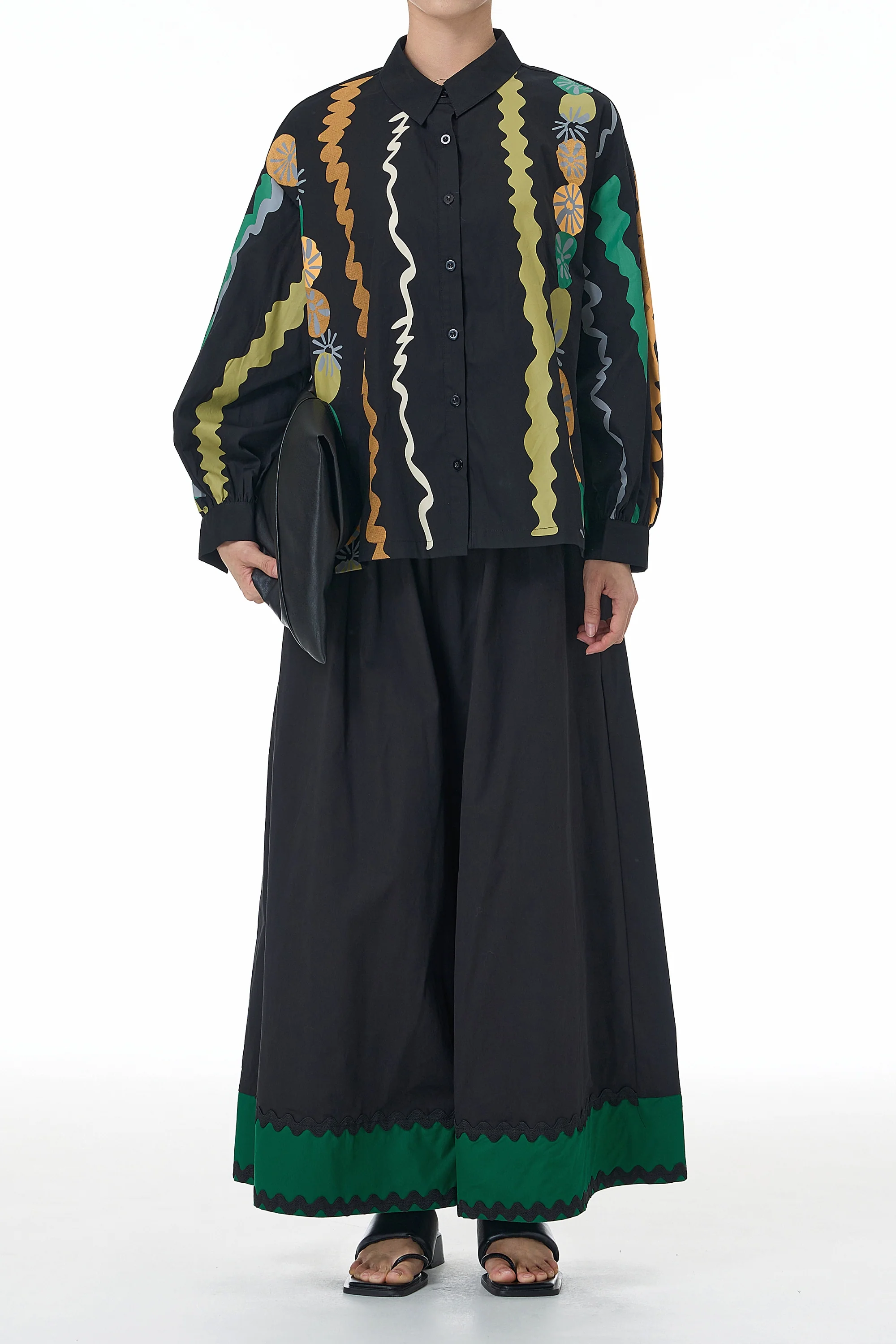 Abstract Black Co ord Set