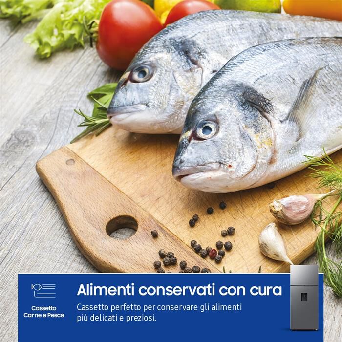 SAMSUNG - Frigorifero 2 porte RT53DG7B14S9EF Classe E 528 lt-Metal Inox