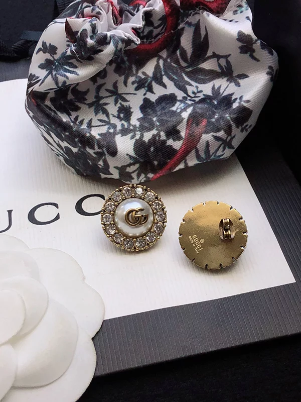 Fashion Stone-set pearls earrings ED-931259
