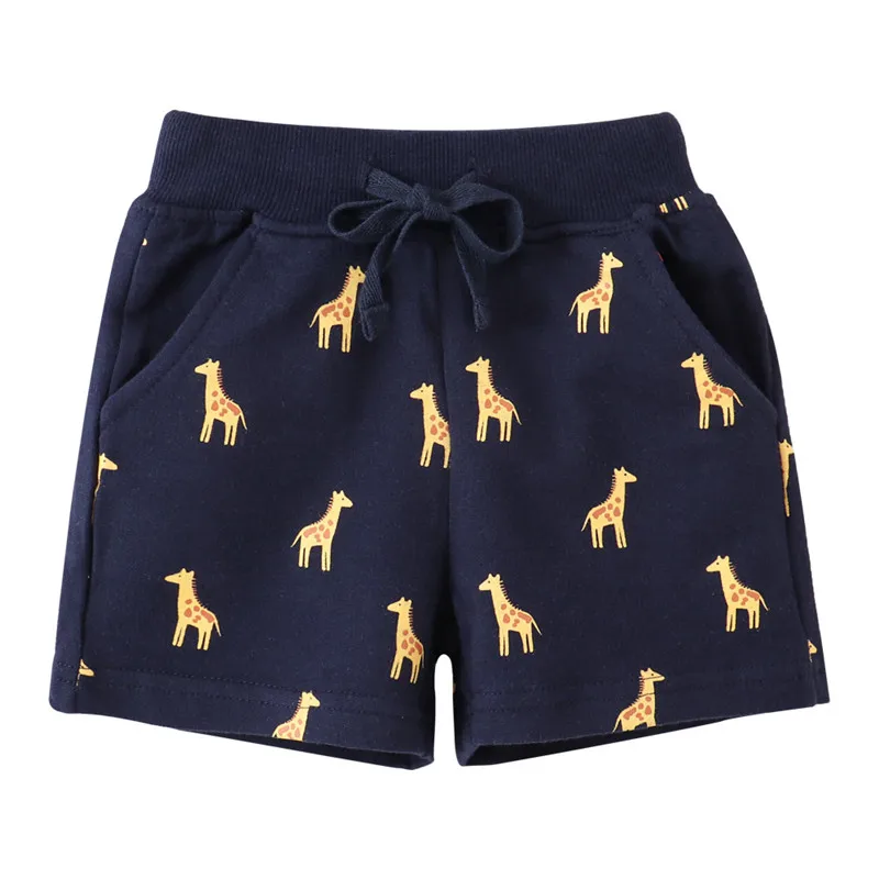 Boys Giraffe Printed Shorts