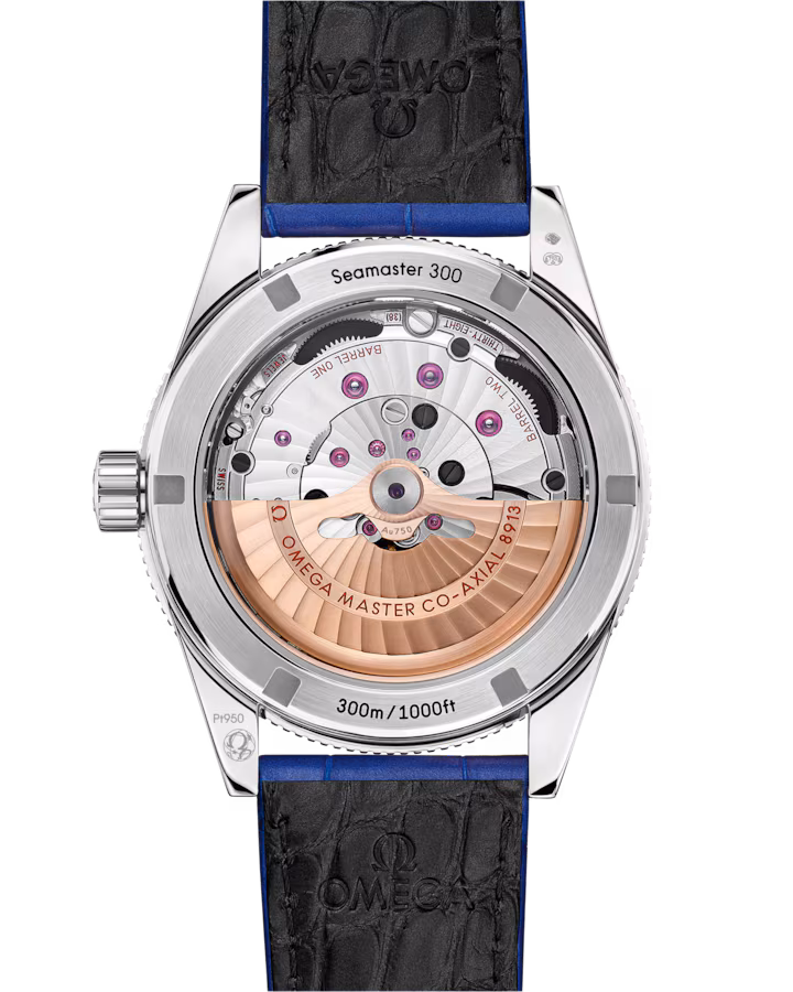 Omega Seamaster 300 41mm Blue Dial Platinum Strap 234.93.41.21.99.002