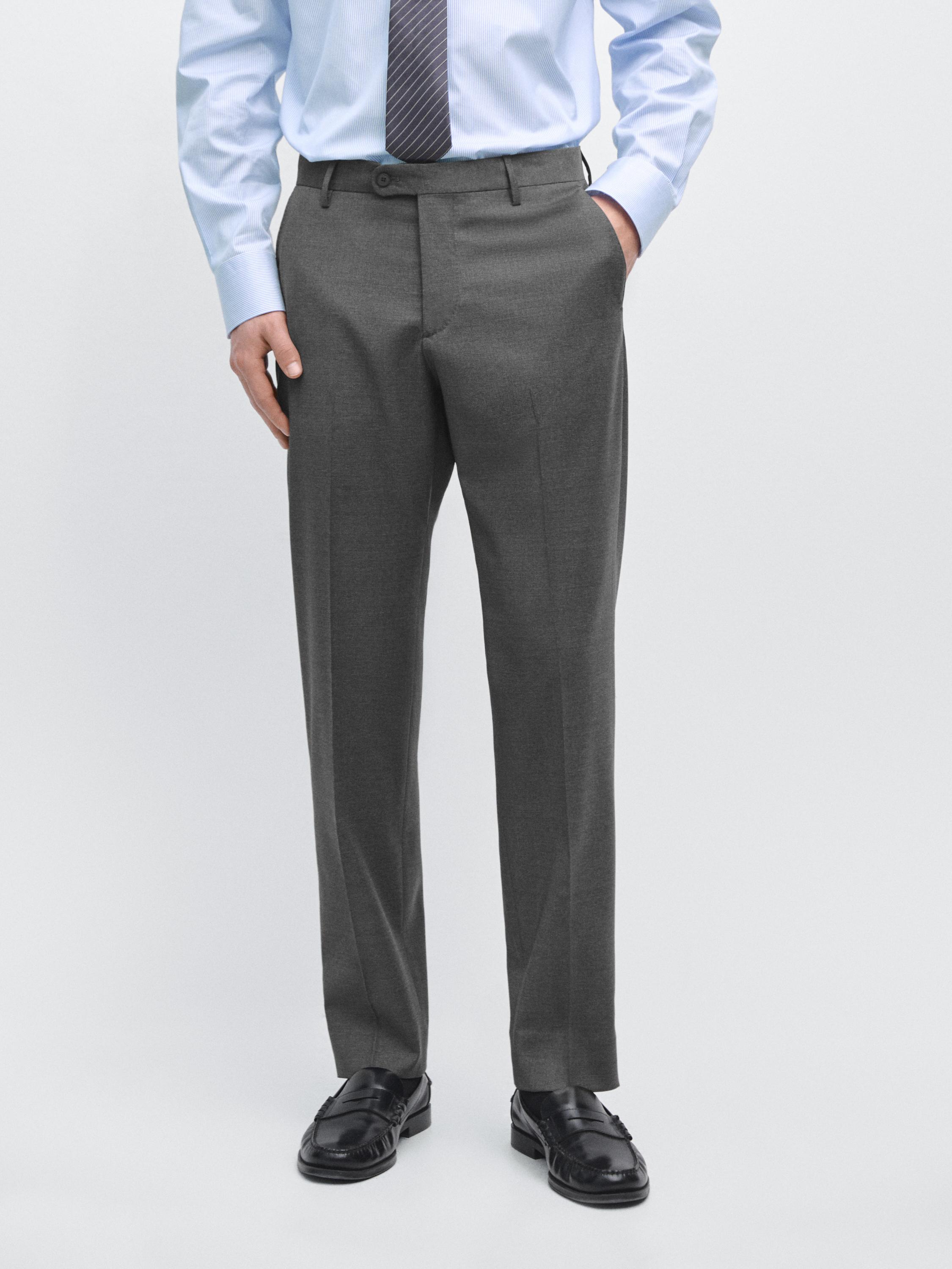 Pantalón traje lana fría