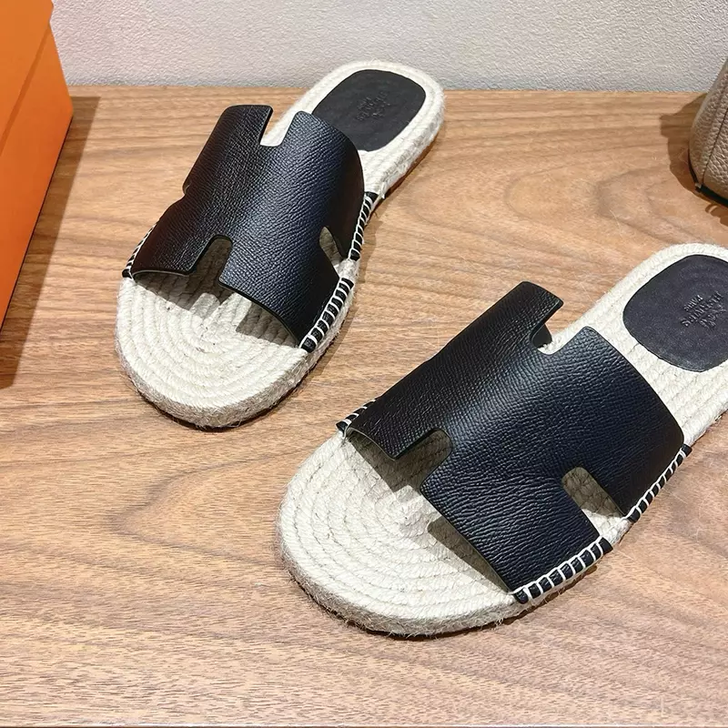 Fashion High Quality Real Leather Slippers LX-872327
