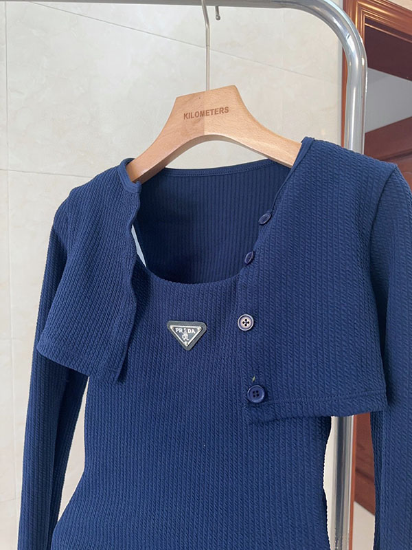 Classical Sexy Knitted One-piece Smocked Swimsuit with small jacket YY-925511