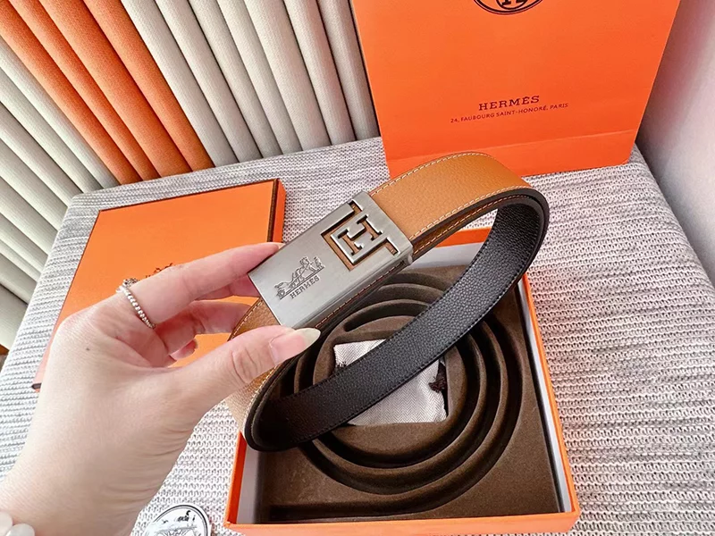 Fashion Wide1.3″ Genuine Leather Reversible Belt PD-6912523