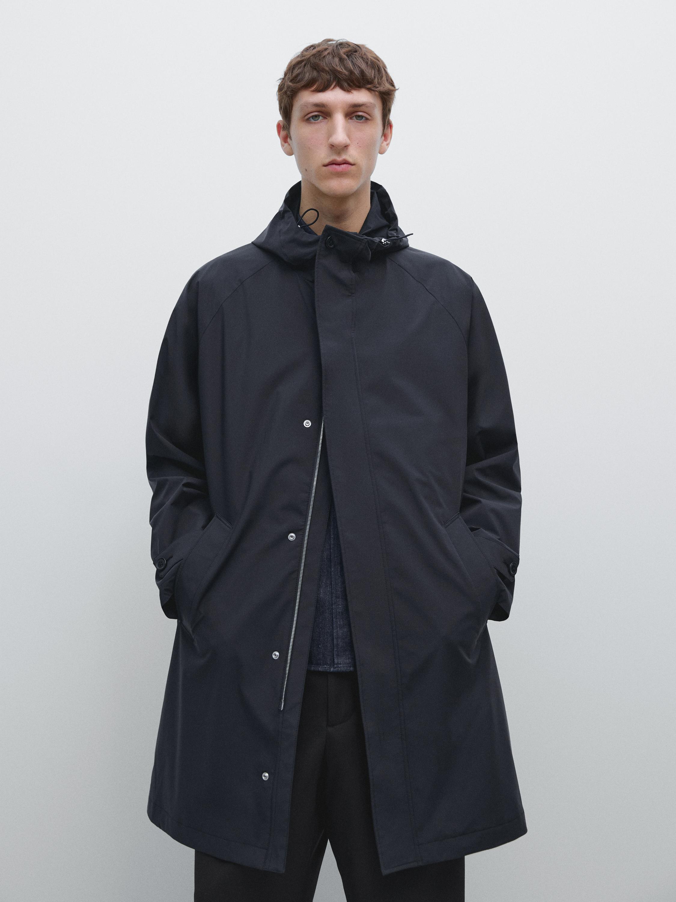 Parka larga capucha