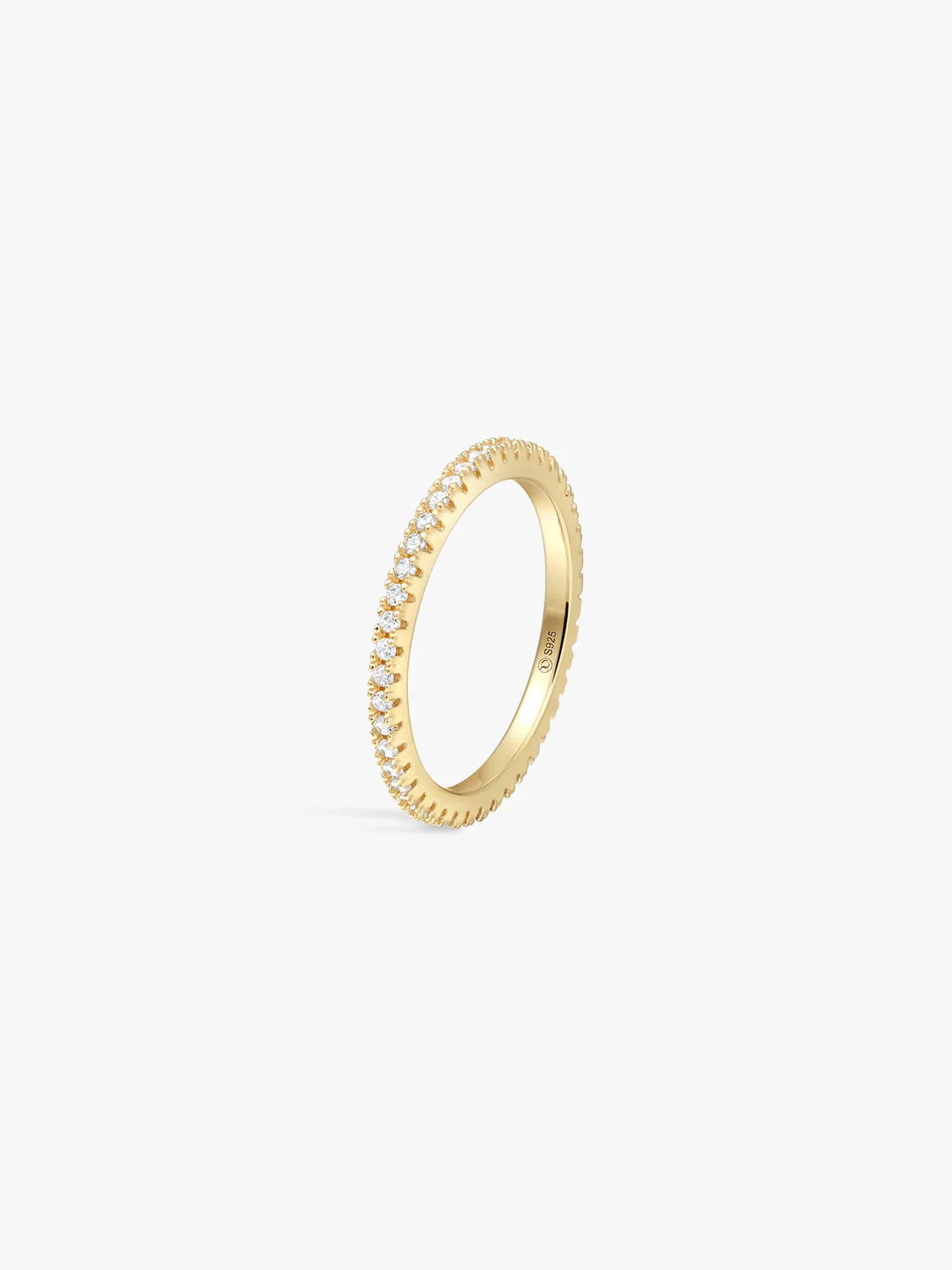 Slim Crystal Eternity Ring