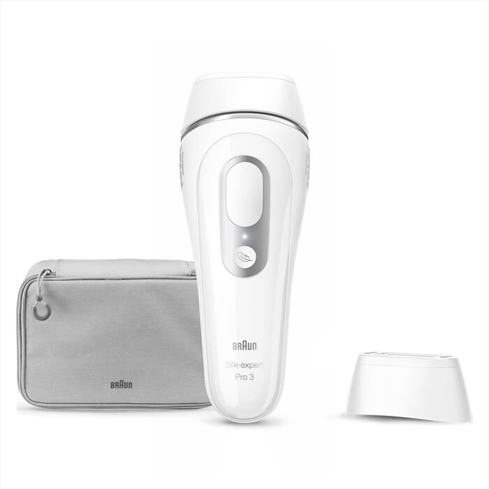 BRAUN - Epilatore LUCE PULSATA PL3020-BIANCO/GRIGIO