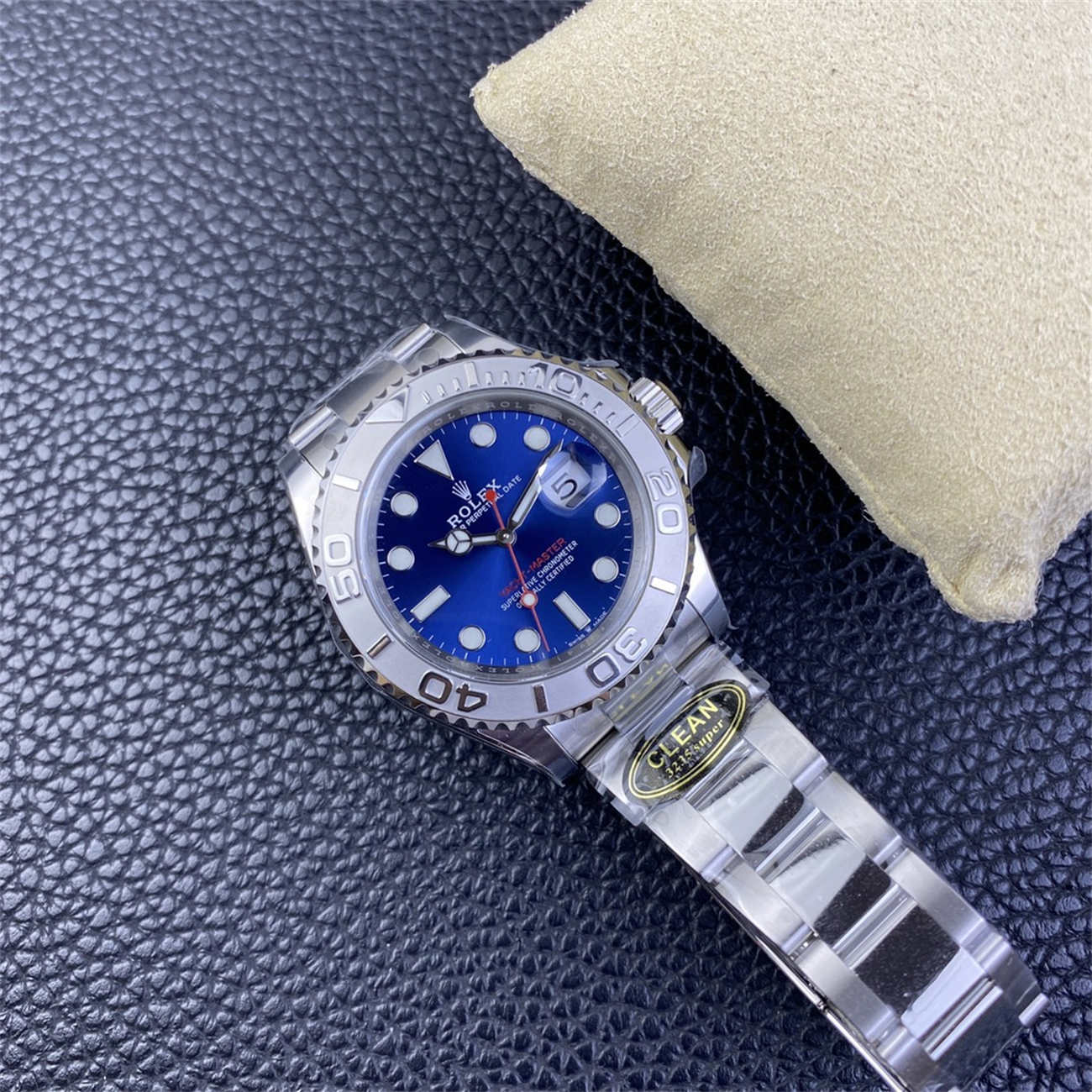 Rolex Yacht-Master Blue Dial Replica – Clean Factory 40mm Platinum Bezel 3235 Clone