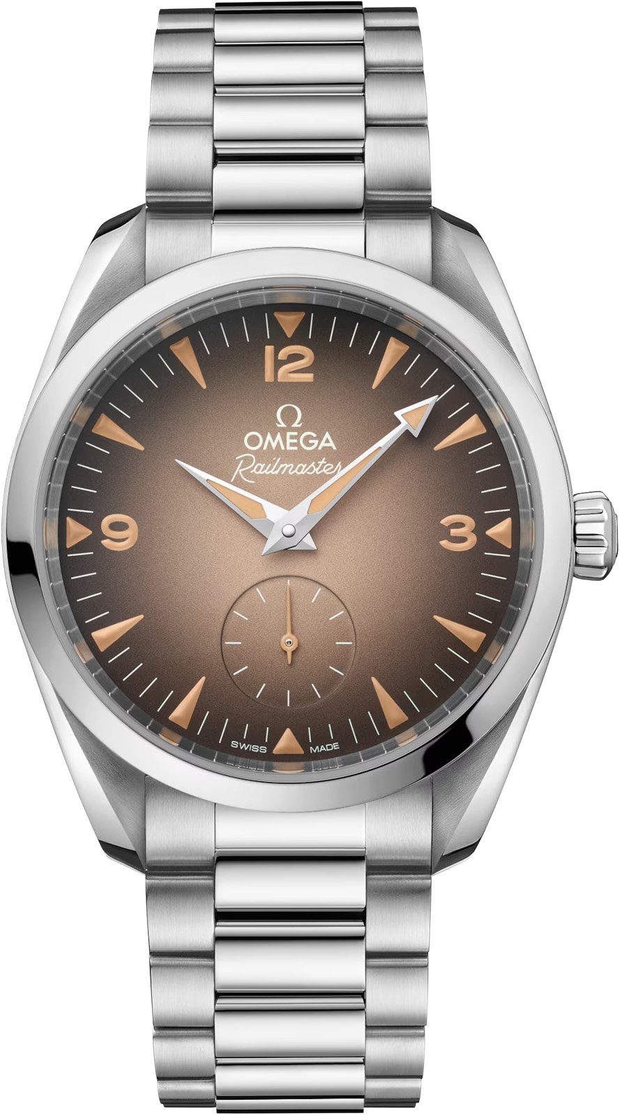 2025 Omega 235.10.38.20.13.001 Railmaster on Bracelet
