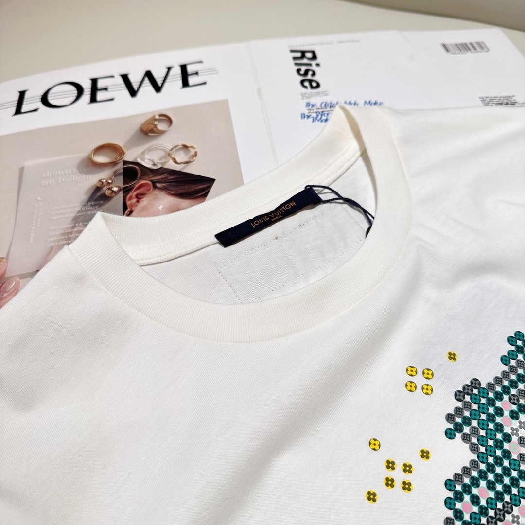 LV 24ss Spring Dragon Year Limited Cotton T-shirt
