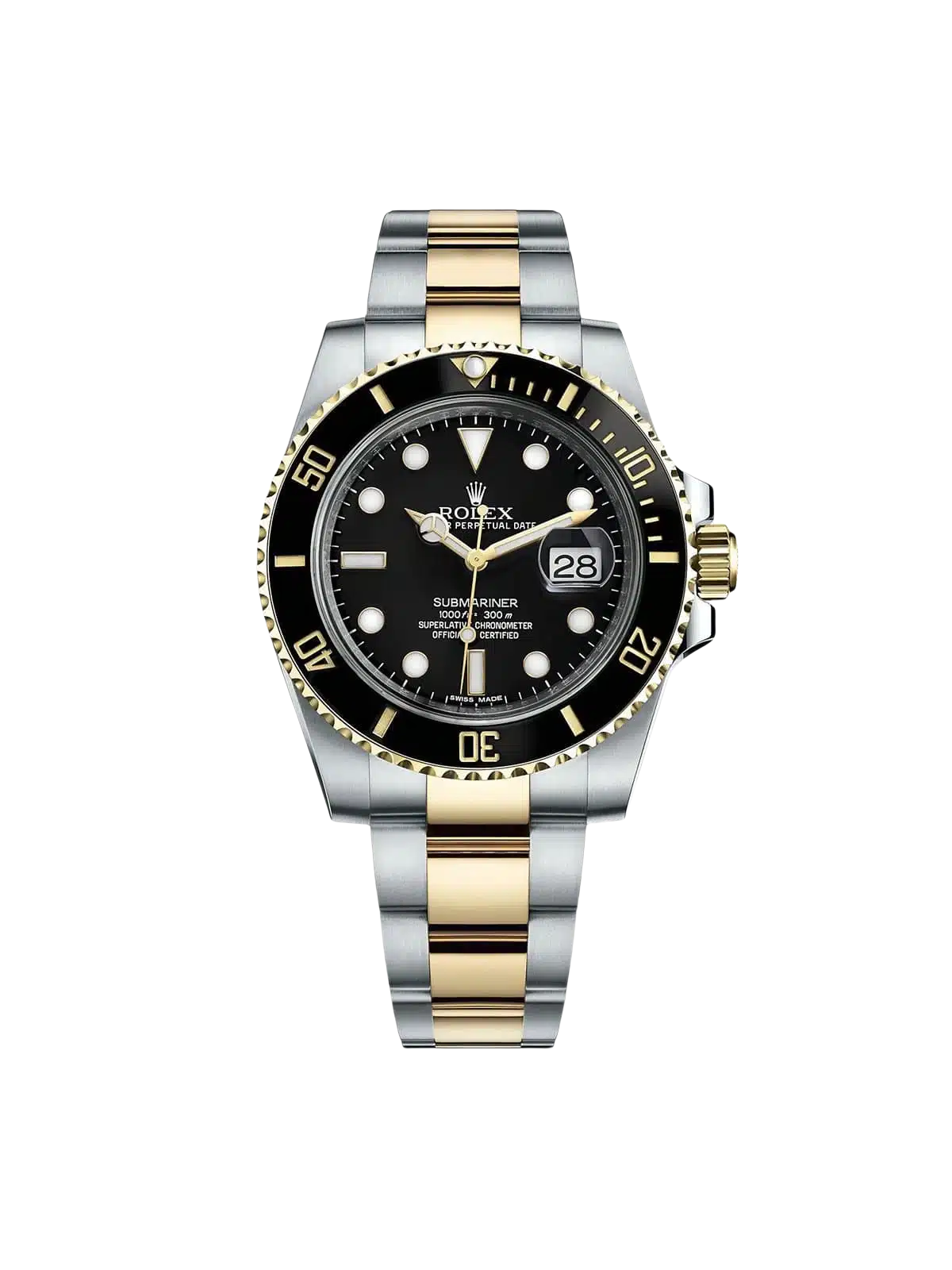 Rolex 116613LN Submariner Date 40mm 2-Tone Black Dial Steel & Yellow Gold