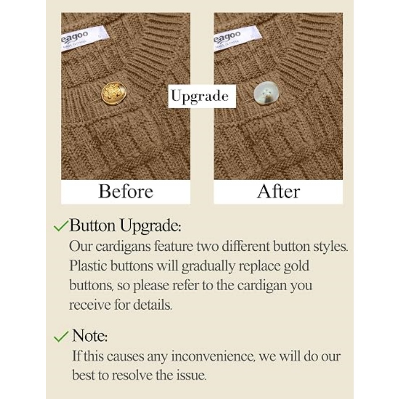 Women 2026 Fall Cropped Knit Cardigan Jacket Crew Neck Textured Waffle Knit Long Sleeve Button‑Front Casual Knit Outerwear