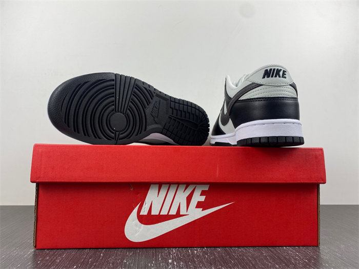 NK Dunk Low Grey Black Orange Mini Swoosh FN7808-001