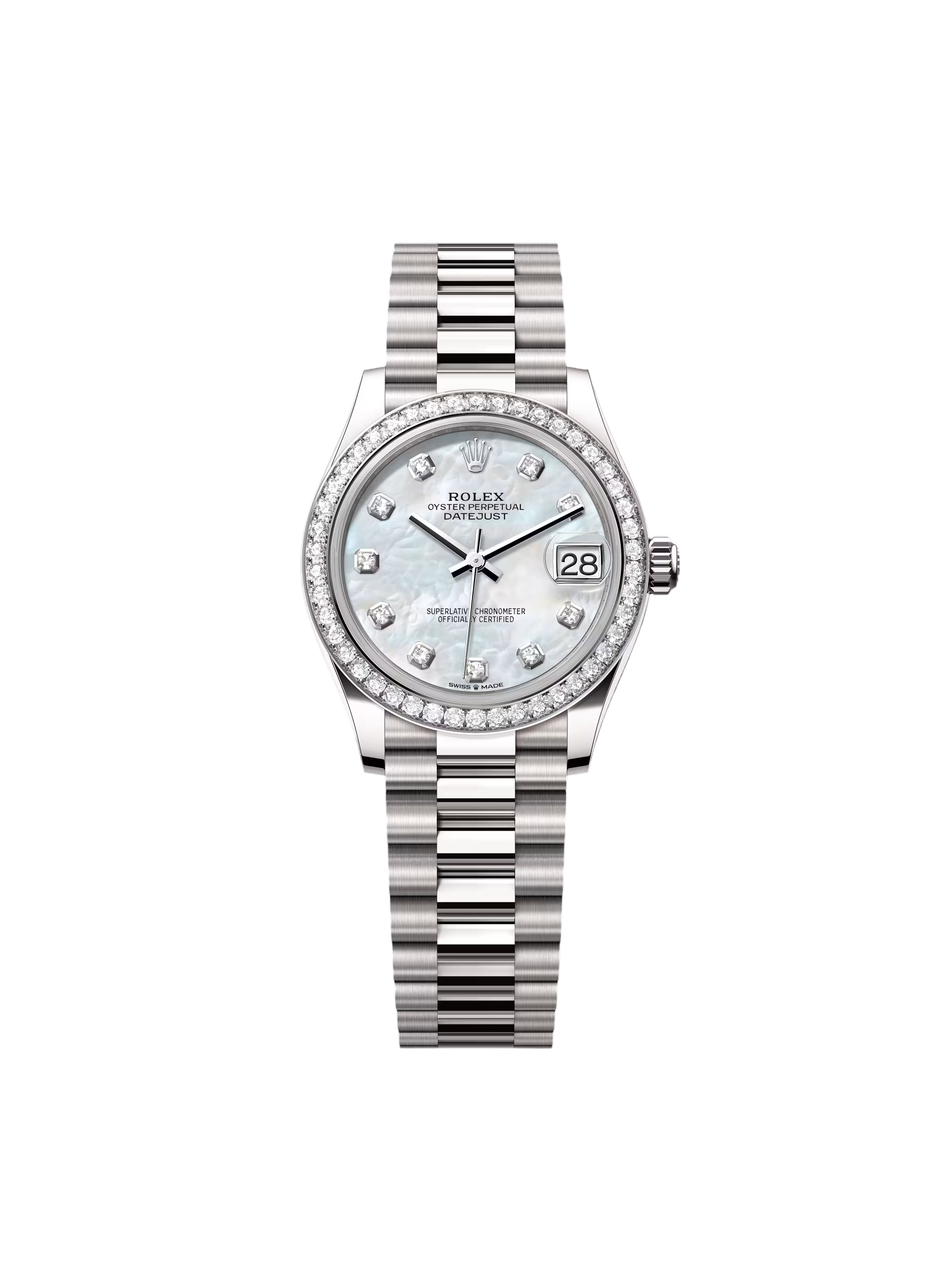 Rolex Datejust m278289RBR-0005 31mm Datejust Diamond Bezel MOP Dial