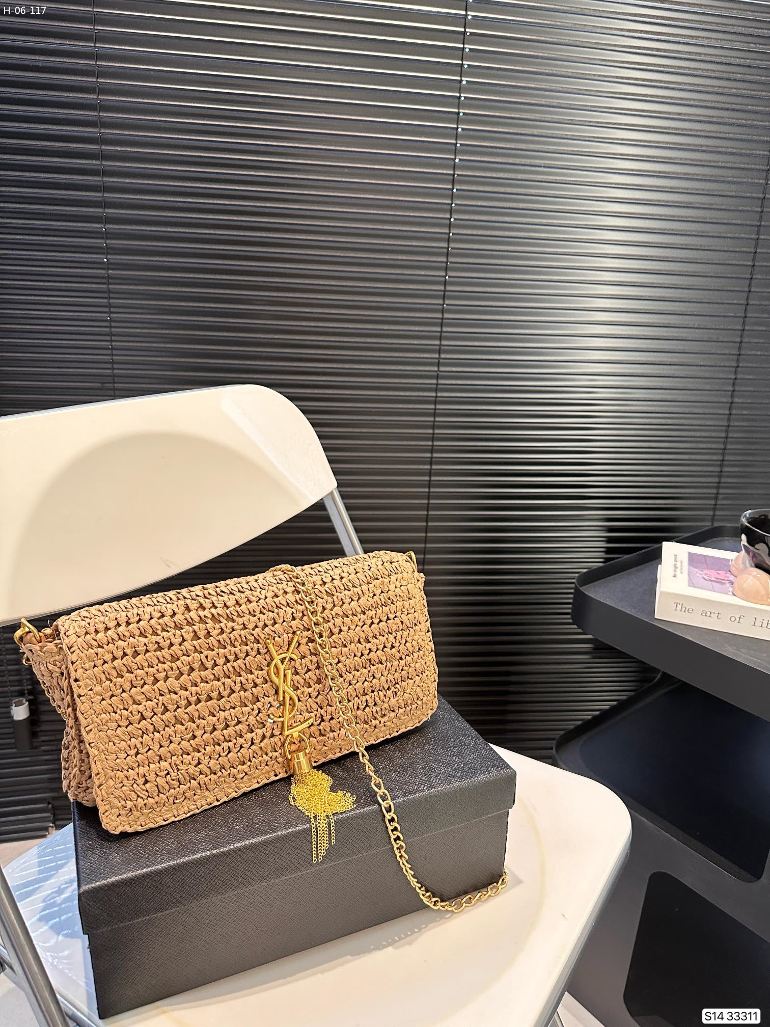 10.6″x4.7″ weave handbag BB-919018