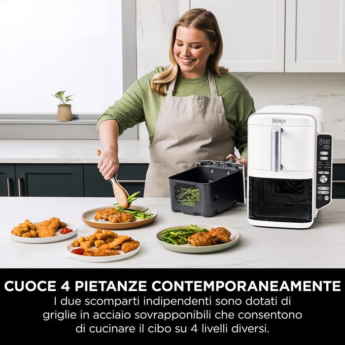 NINJA - FRIGGITRICE ARIA DOUBLESTACK 9,5 L SL400EUWH-Bianco