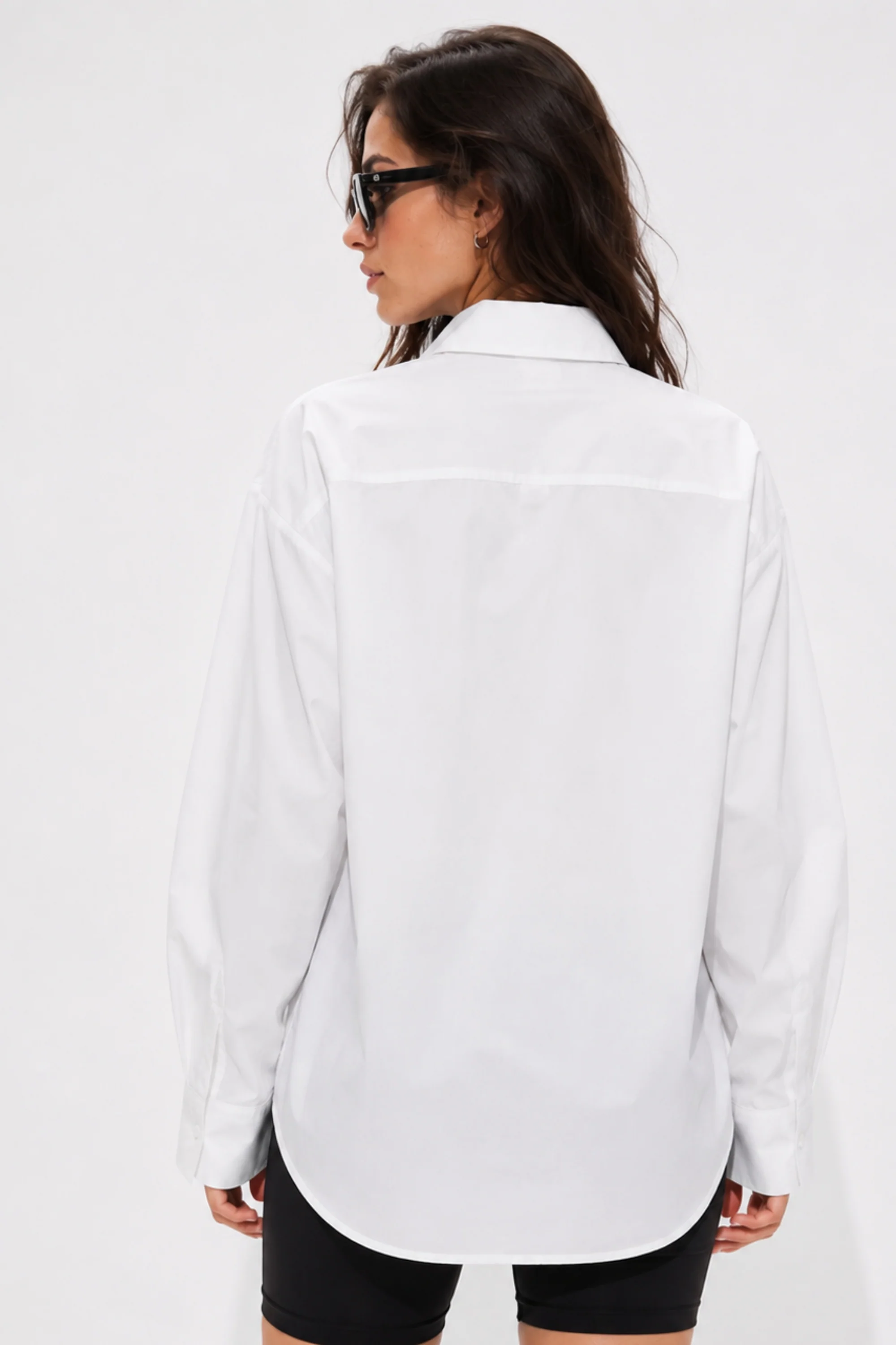 White Botanical Embroidered Shirt