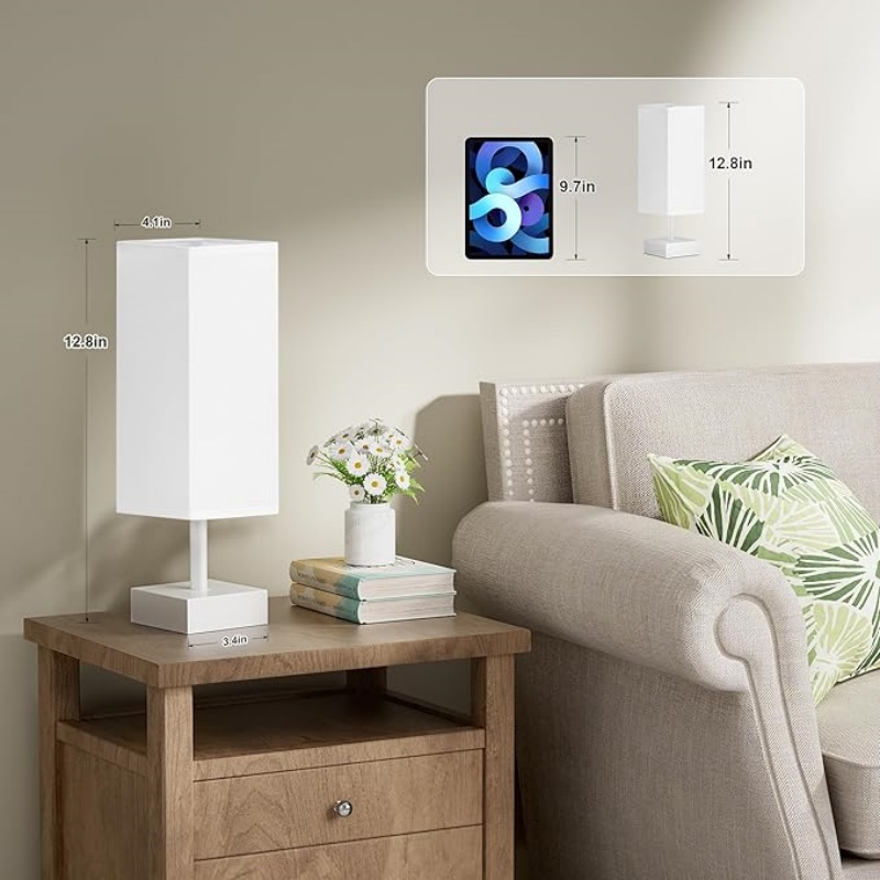 Wood Grain Table Lamp for Bedroom