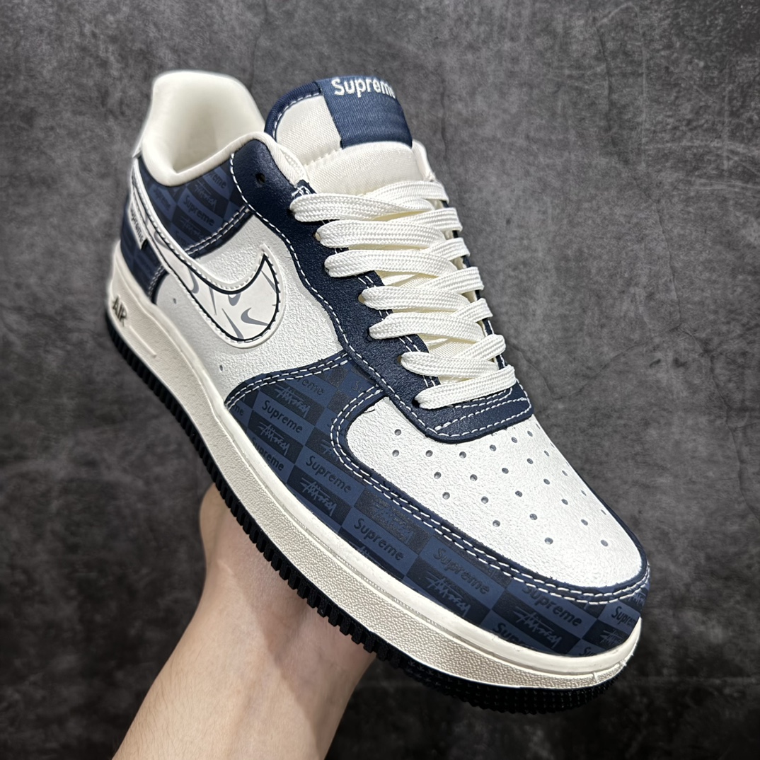 NK Air Force 1 Low x Supreme Multi Fade Logo Blue White NNL24112501