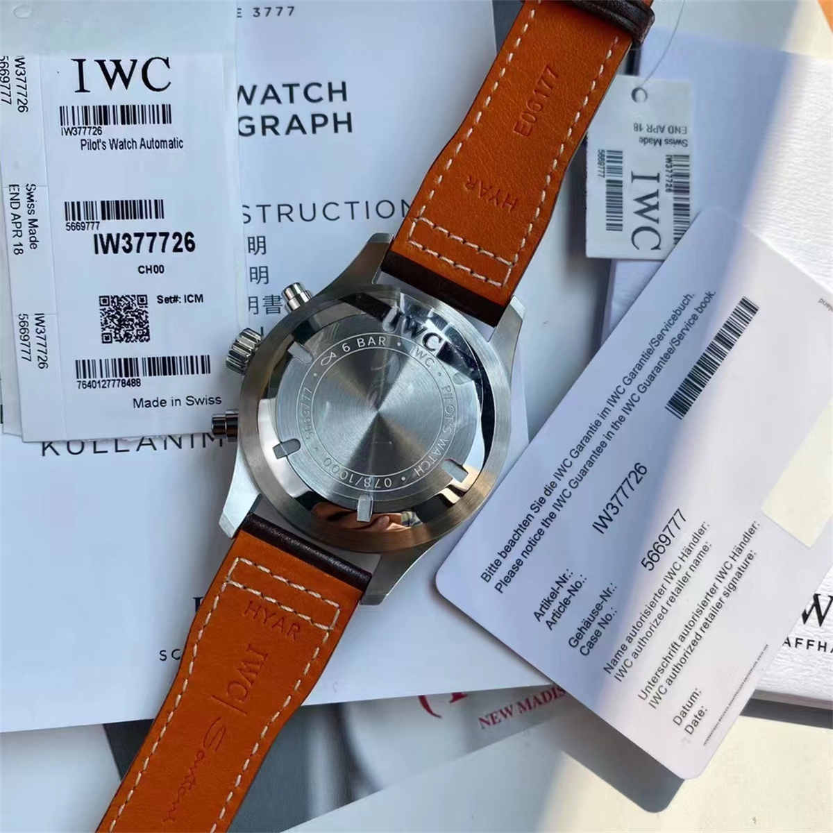 IWC IW377726 Pilot Chronograph – Blue Dial 43mm Automatic Men’s Watch