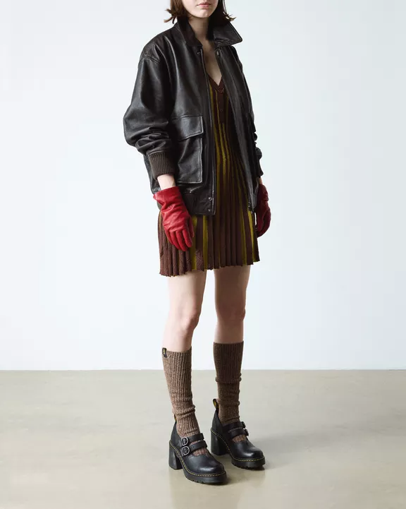 Eviee Sendal Leather Heeled Mary Jane Shoes