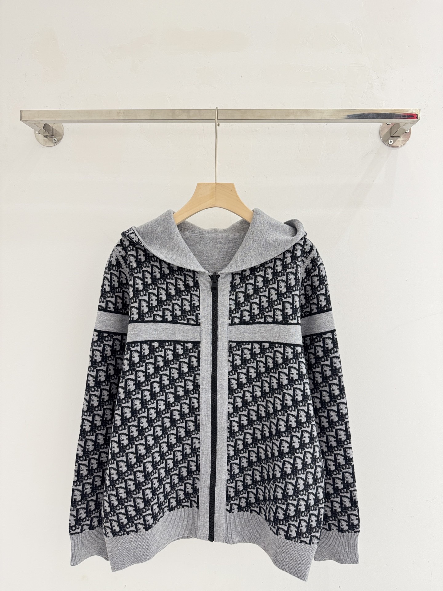 DR  Hooded Reversible Knit Jacket for Seniors