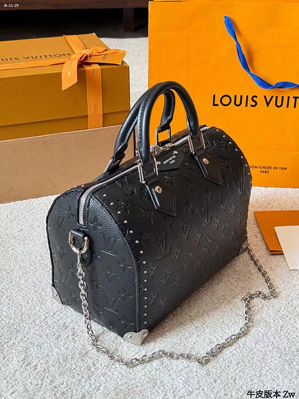 Genuine leather Size 9.8″x7.9″ Chains Woman’s Handbag XQBB-22543