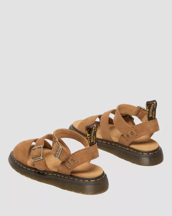 Gryphon Tumbled Nubuck Sandals